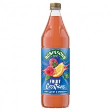 Robinsons Fruit Creations Zingy Lemon and Raspberry No Added Sugar 1L