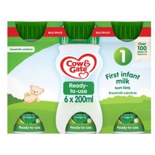 Cow and Gate First Infant Milk from Birth 6 x 200ml