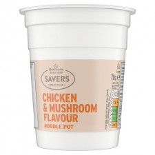 Morrisons Savers Chicken and Mushroom Flavour Noodle Pot 70g