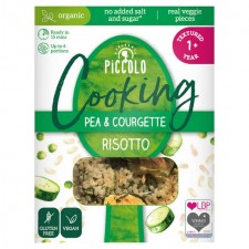 Piccolo Cooking Organic Pea and Courgette Risotto Textured 1+ Year 150g