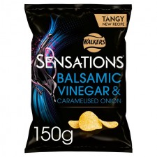 Walkers Sensations Balsamic Vinegar and Caramalised Onion 150g  