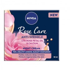Nivea Rose Care Anti Wrinkle Night Cream with Rose Petal Oil and Calcium 50ml