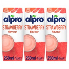 Alpro Strawberry Soya Drink 3x250ml 