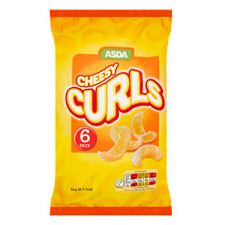 Asda Cheesey Curls 6 Pack