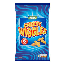 Asda Cheesy Wiggles Multipack Snacks 6x16g