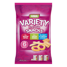 Asda Variety Multipack Snacks 6 pack