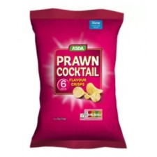 Asda Prawn Cocktail Crisps 6 Pack
