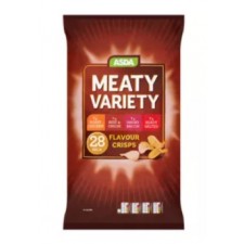 Asda Meaty Variety Multipack Crisps 25 Pack