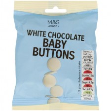 Marks and Spencer White Chocolate Baby Buttons 30g