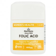 Morrisons Folic Acid 180 Tablets per pack