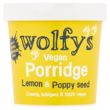 Wolfys Vegan Porridge Pot with Lemon and Poppy Seed 88g