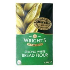 Wrights Strong White Bread Flour Case of 5 x 1.5kg 