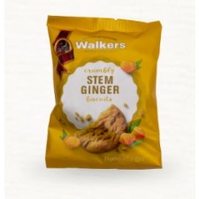 Walkers Stem Ginger Biscuits Case of 100 packs of 2