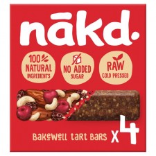 Nakd Bakewell Tart Fruit and Nut Bars 4 x 35g