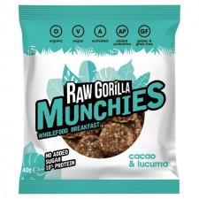Raw Gorilla Munchies Wholefood Breakfast Cacao and Lucuma 40g