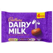 Retail Pack Cadbury Dairy Milk Chocolate Bar 14 x 4 Pack