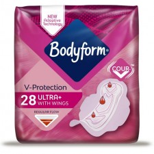 Bodyform Ultra Normal Sanitary Towels Wings 28 Pack