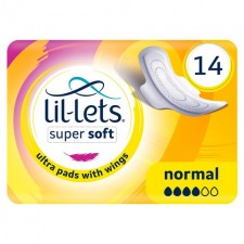 Lillets Super Soft Pads with Wings Normal 14 per pack
