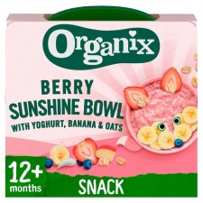 Organix Berry Sunshine Bowl with Yoghurt Banana and Oats 12 Months+ 120g