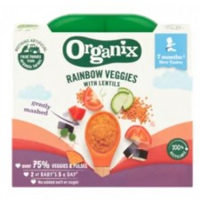 Organix Rainbow Veggies with Lentils 7 Months+ 130g