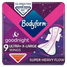 Bodyform Ultra Night Extra Large Wings 9 per pack