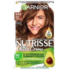 Garnier Nutrisse Creme Blonde Hair Dye Permanent 6.03 Natural Golden Dark Blonde