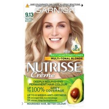 Garnier Nutrisse 9.13 Light Ash Blonde Permanent Hair Dye