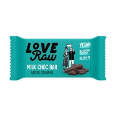 Love Raw Vegan Milk Chocolate Salted Caramel Bar 30g