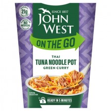 John West On the Go Pots Thai Green curry Tuna Noodles Pot  120g