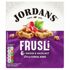 Jordans Raisin and Hazelnut Frusli Bars 6 Pack