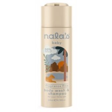 Nalas Baby Body Wash and Shampoo Fragrance Free 200ml