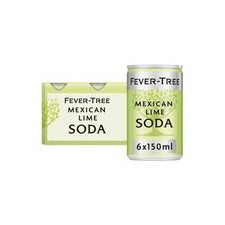 Fever Tree Mexican Lime Soda 6 x 150ml Cans