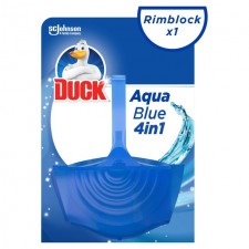 Duck Aqua Blue Toilet Rimblock Holder 40g