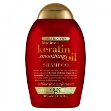OGX Frizz Free Plus Keratin Smoothing Oil Shampoo 385ml
