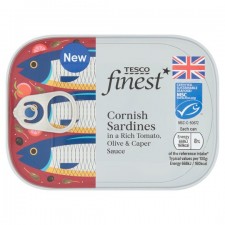 Tesco Finest Cornish Sardines In Tomato Sauce 100g