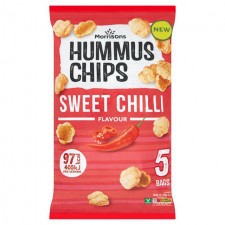 Morrisons Sweet Chilli Hummus Chips 5 Pack