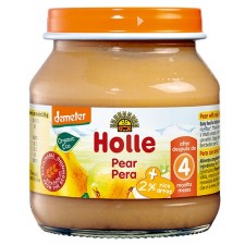 Holle Organic 4 Months Pear Jars 6 x 125g Pack