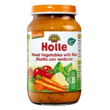 Holle Organic 8 Months Mixed Vegetables with Rice Jars 6 x 220g Pack