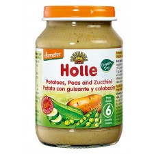 Holle Organic 6 Months Potato Peas and Zucchini Jars 6 x 190g Pack