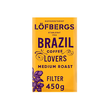 Lofbergs Brazil Medium Roast Ground Coffee 450G
