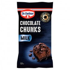 Dr Oetker Milk Chocolate Chunks 100g