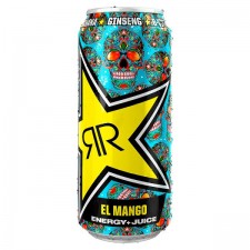 Retail Pack Rockstar Baja Juiced Mango Energy Drink 12 x 500ml 