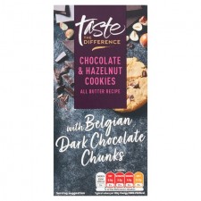 Sainsburys Taste the Difference Chocolate Chunk and Hazelnut Cookies 200g
