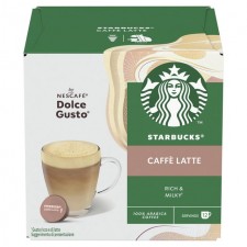 Starbucks Caffe Latte By Nescafe Dolce Gusto Pods 12 per pack