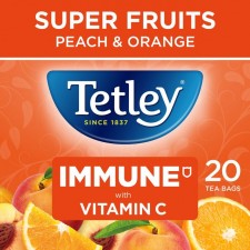 Tetley Super Fruit Tea Immune Peach and Orange 20 Teabags