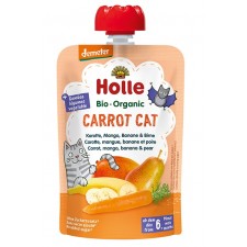 Holle Organic 6 Months Carrot Mango Banana and Pear 12 x 100g Pouch