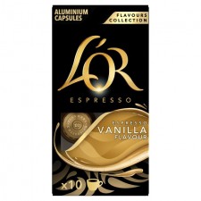 L'Or Espresso Vanilla Flavour Aluminium Coffee Pods 10 per pack