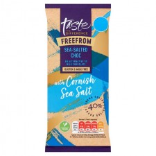 Sainsburys Free From Taste the Difference Vegan Sea Salted Chocolate Bar 85g