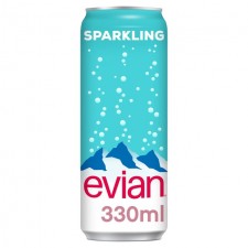 Evian Sparkling Water Can 330ml