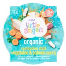 Asda Little Angels Cambodian Vegetable and Salmon Curry 10 Months 190g